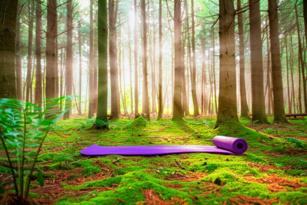 Serene Forest Meditation Space